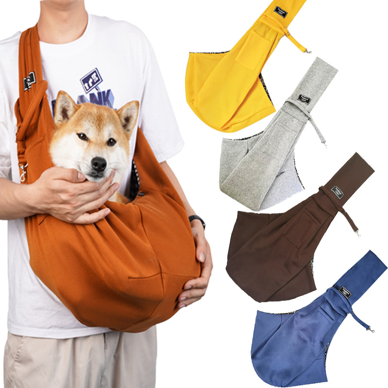 Crossbody breathable and foldable pet bags, large-capacity pet supplies wholesale, cross-border exclusive for portable cat bags for going out