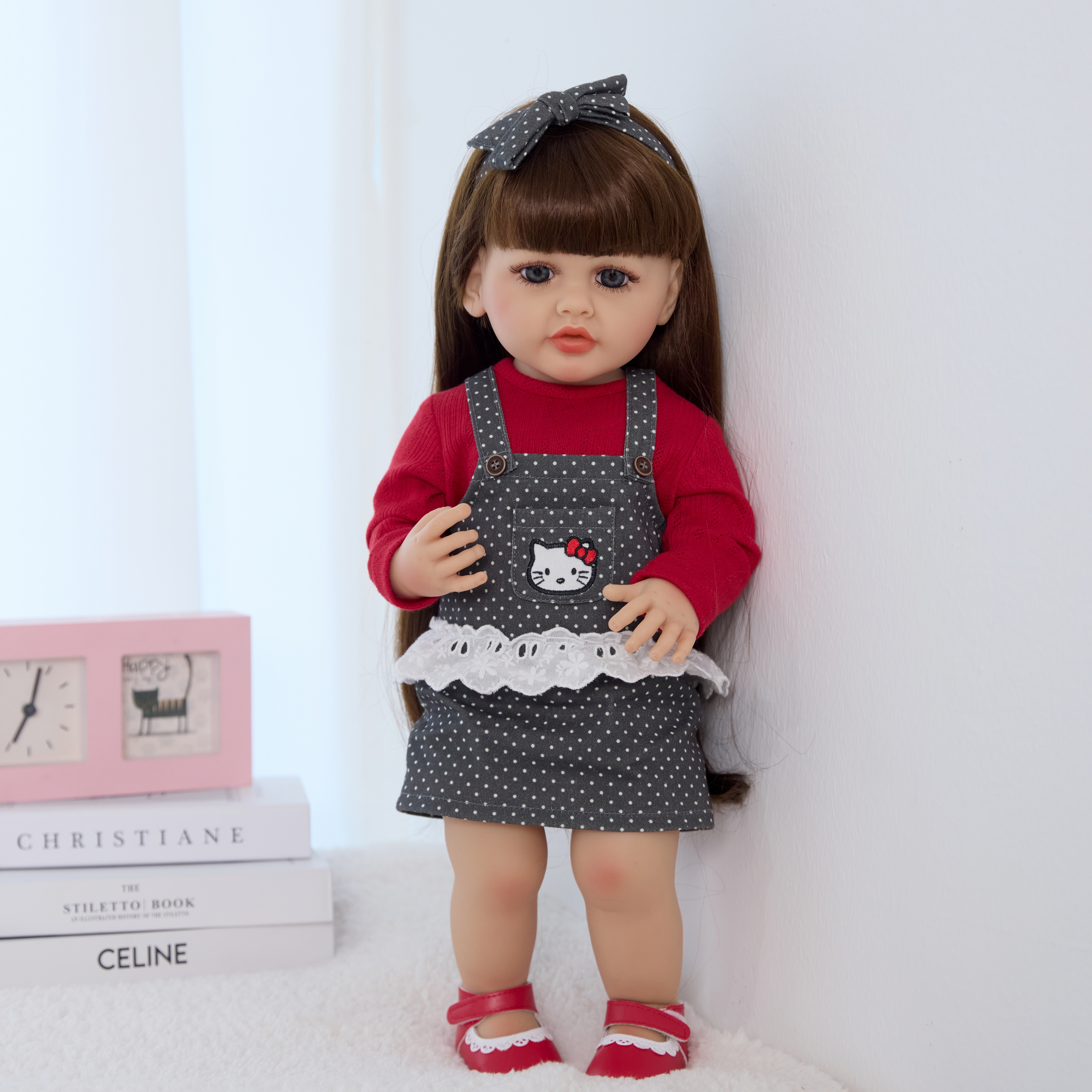 22 pulgadas crossover nuevo reborn muñeca ruso mock-up diálogo emulación peludo bebé muñeca juguetes regalos details Picture