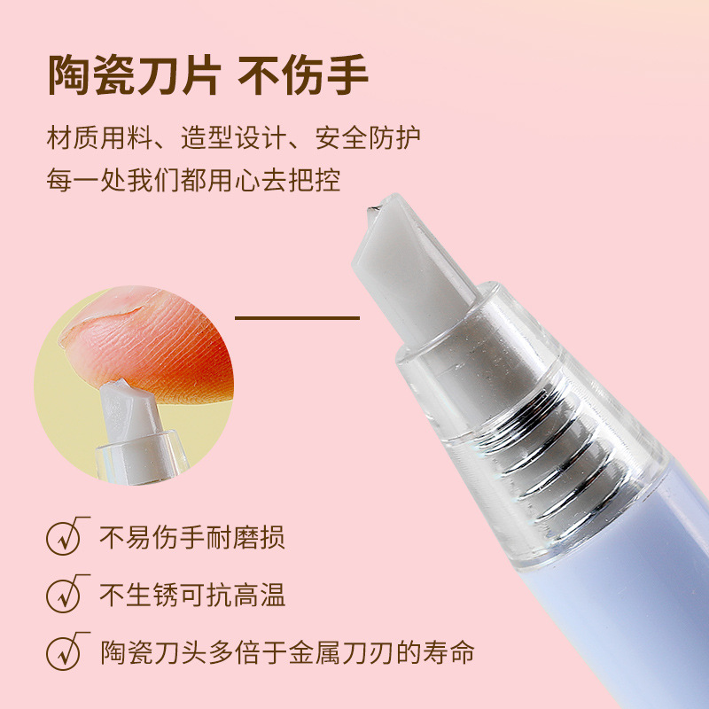 Shanzhi Pen-shaped dot glue Colored ceramic engraving knife pen planner Set Student art and craft knife glue Pen Quick-drying details Picture