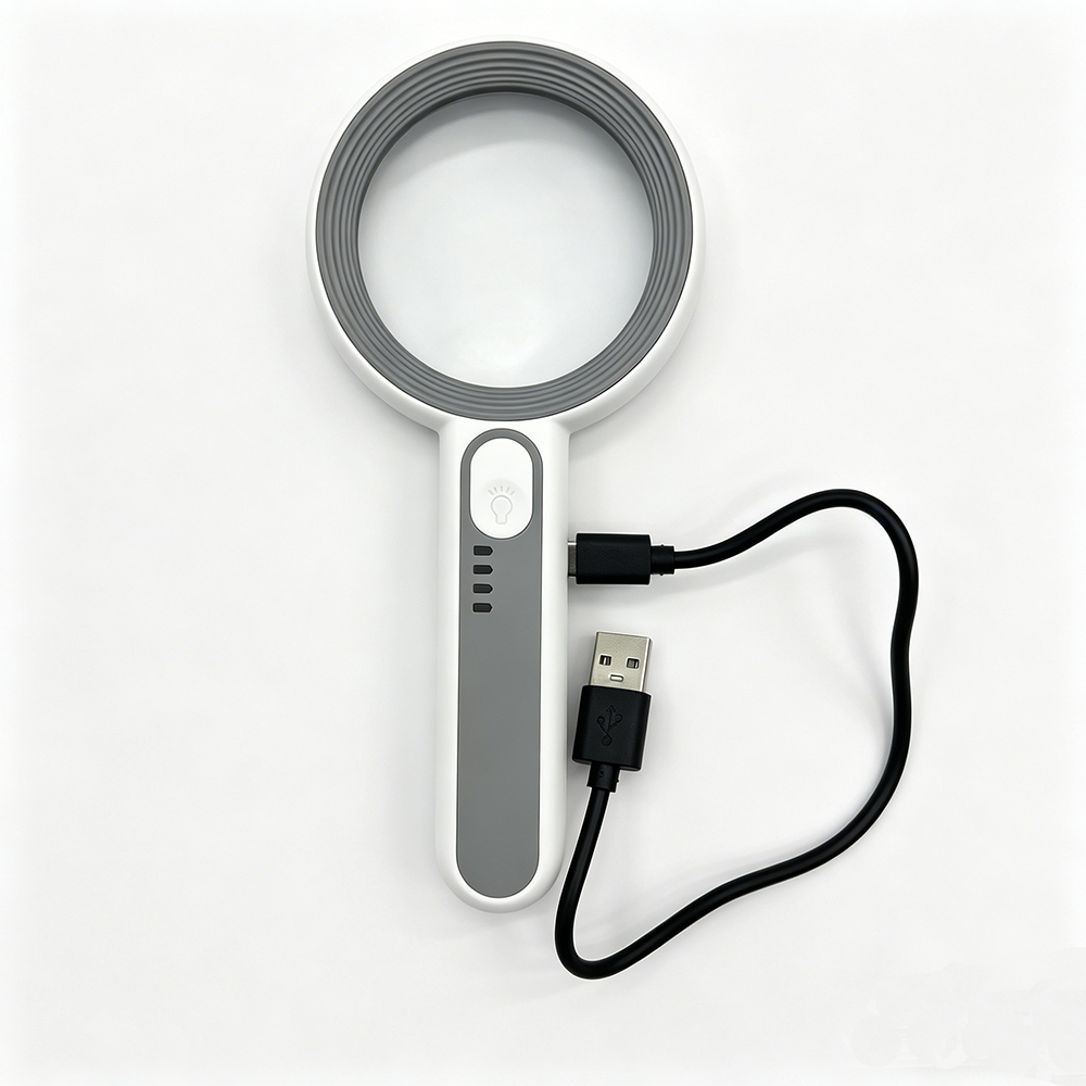 Magnifying glass with a lamp details Picture