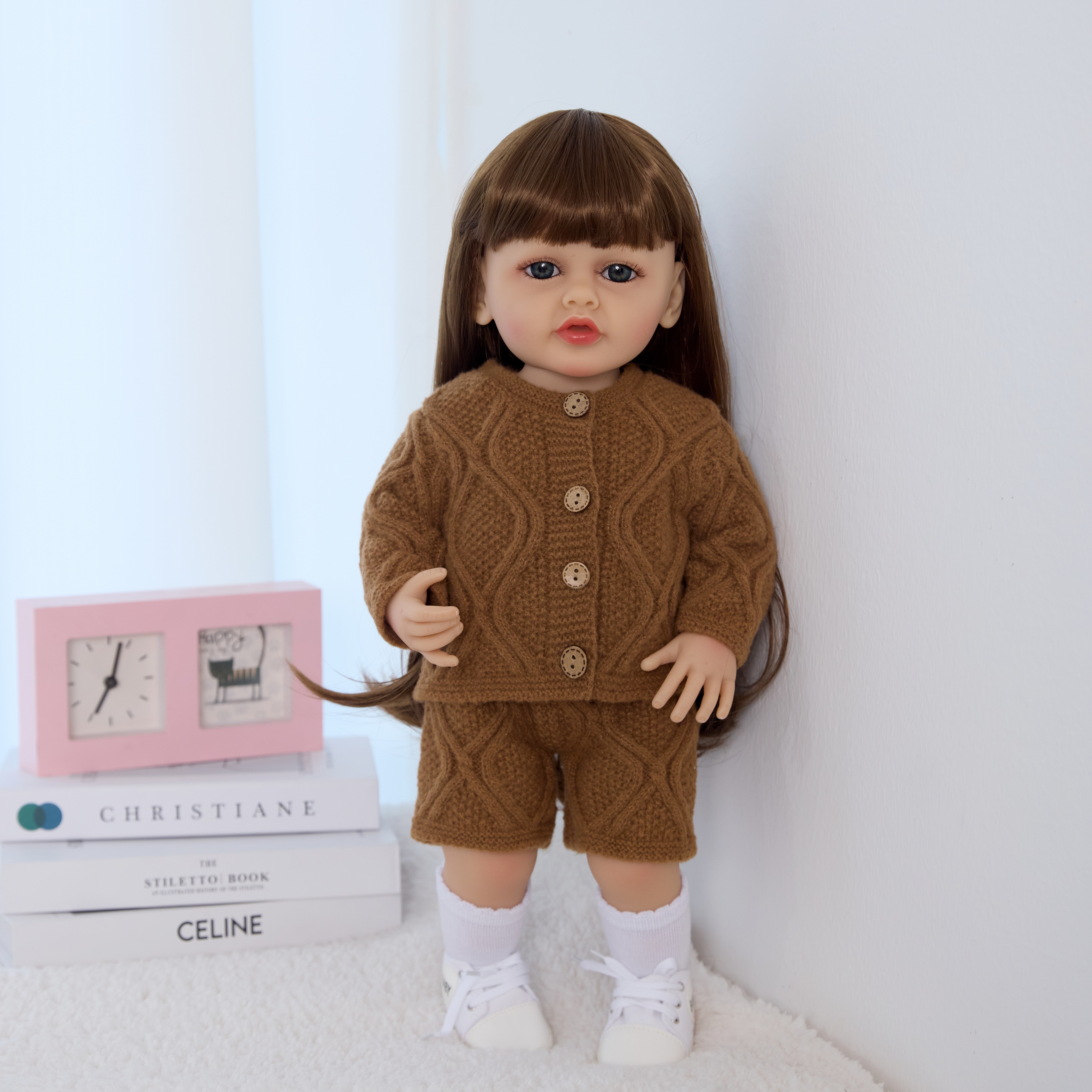22 pulgadas crossover nuevo reborn muñeca ruso mock-up diálogo emulación peludo bebé muñeca juguetes regalos Specification image