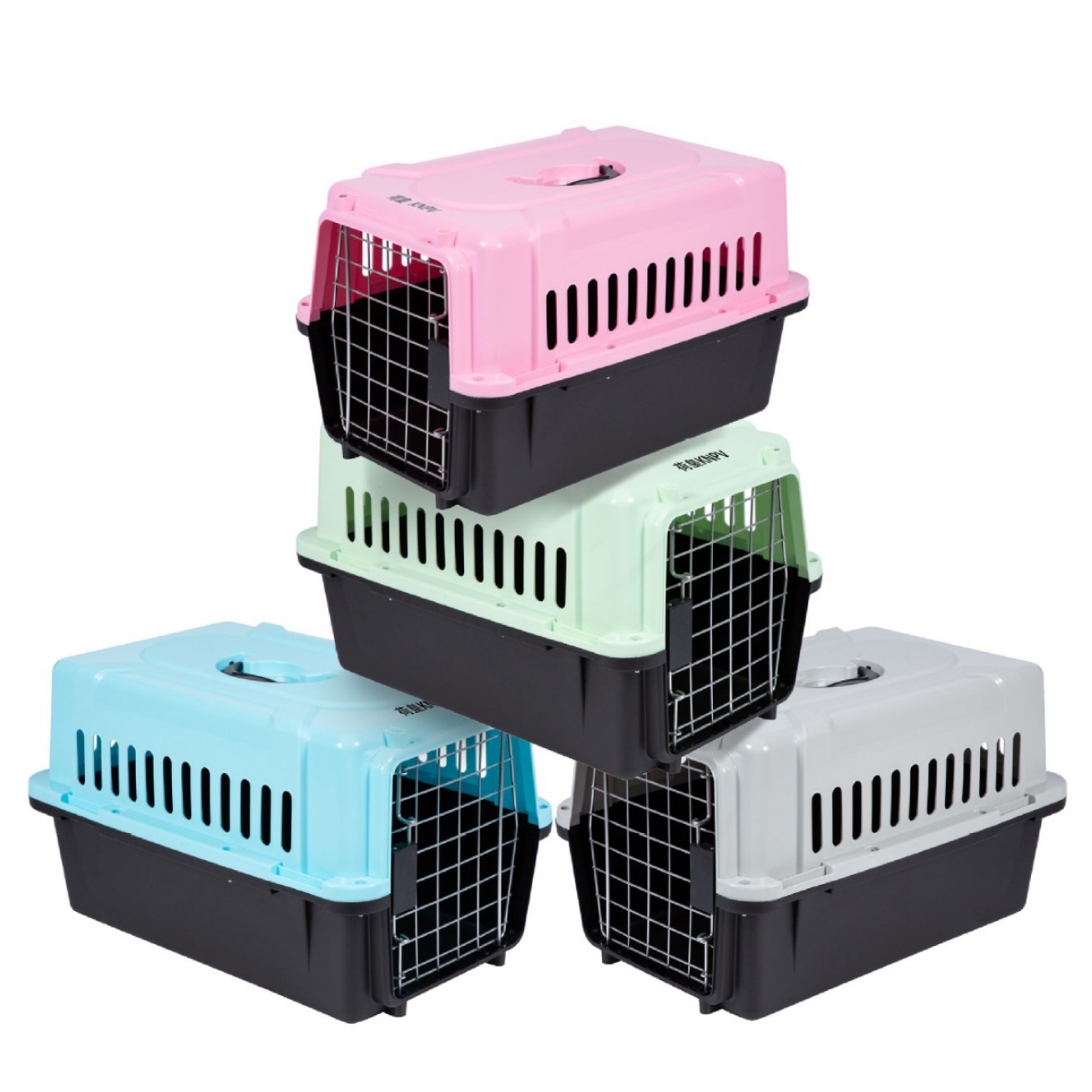 Caja de aviación para mascotas jaula para gatos jaula para perros caja 2 tamaño grande portabilidad consignación transporte aéreo J02 Item Picture