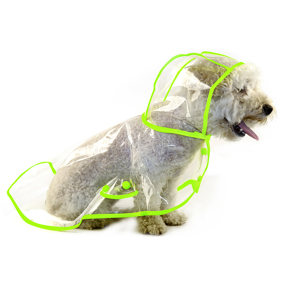 Cape-style design, pet raincoat, dog chain, leash, dog leash, pet leash Item Picture