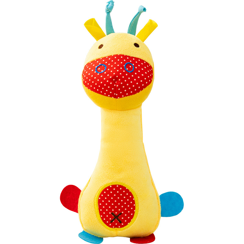 Perro jirafa peluche sonando juguetes de zoológico mordida resistente relajante interactivo compañía mascotas juguetes para gatos suministros Item Picture