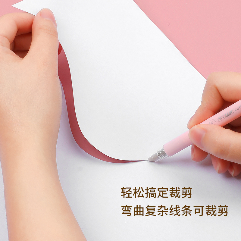 Shanzhi Pen-shaped dot glue Colored ceramic engraving knife pen planner Set Student art and craft knife glue Pen Quick-drying Application Scenario