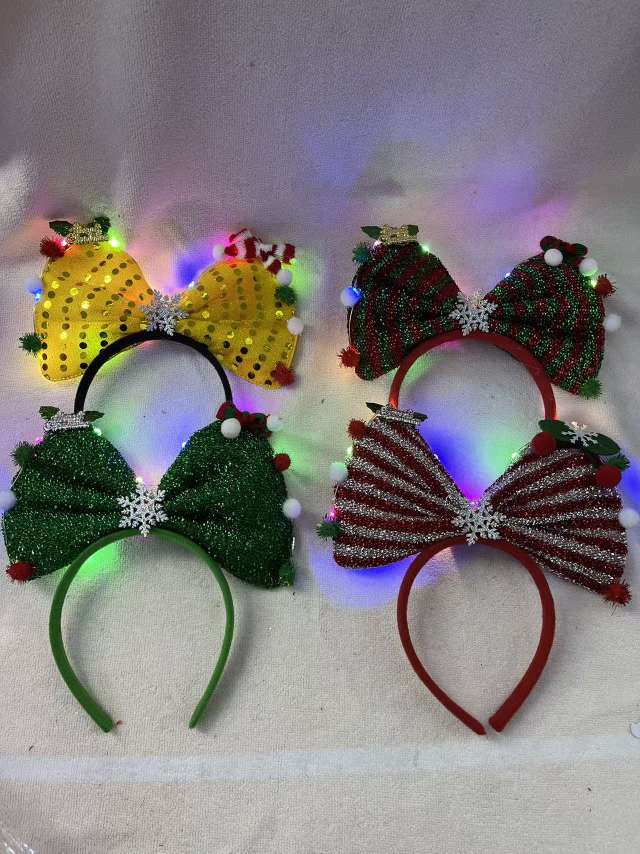 Large bow hair accessory, Japanese Taiwan acrylic diamond yarn, small hat, small clip, fabric patch, fabric patch details Picture