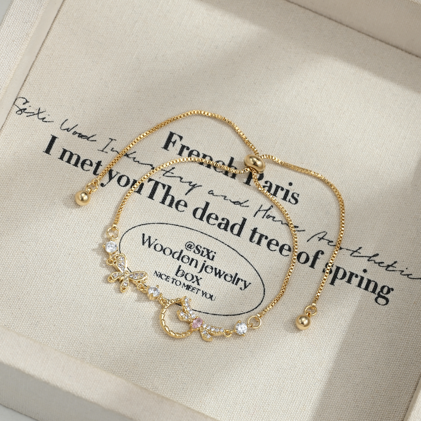 Moda amor mariposa pulsera mujeres diseño irregular versátil para uso diario Application Scenario
