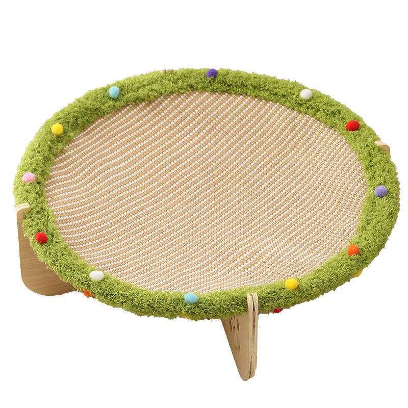 Linen trampoline, wooden cat bed, cat scratch board, hammock, integrated cat bed, all-season universal cat bed, dog bed, pet seat cushion Item Picture