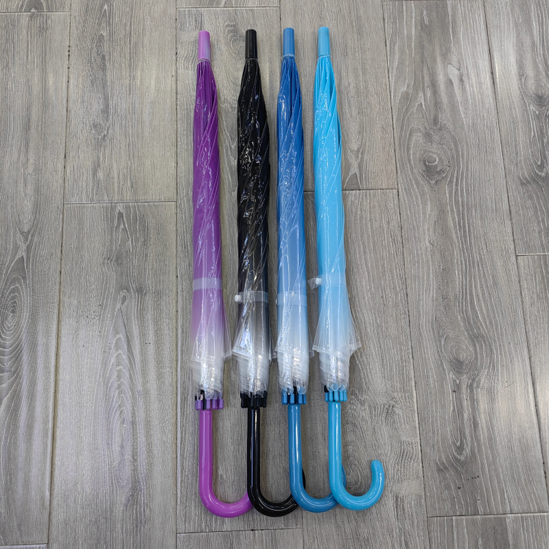 Hengdun's popular gradient transparent umbrella, a fresh and cute long-handled straight-stem umbrella, an 8-bone reinforced wind-resistant umbrella, a student commuting umbrella for school, a high appearance level, a popular street photography prop umbrella, available for wholesale and customized logo
