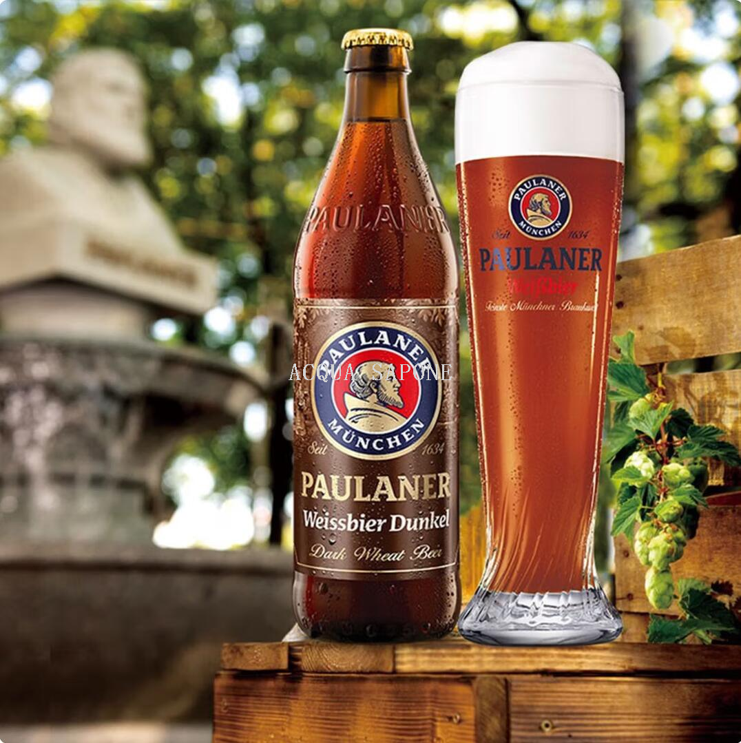 Free shipping! German imported German Paulana Wheat Dark Beer 500ml German-style dark wheat beer details Picture