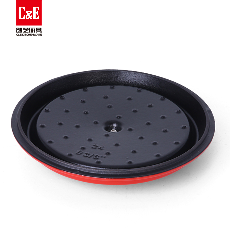 C&E Creative Enamel Soup pot with a frosted black cast iron multi-functional non-stick cooking and stewing function for kitchen use Item Picture