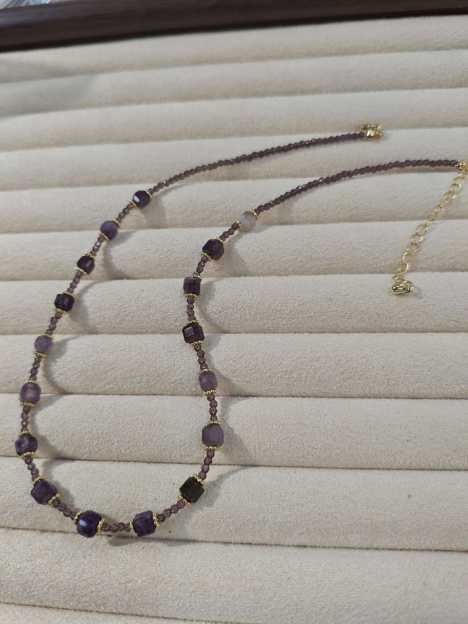 New necklace, a fashionable and elegant amethyst natural stone necklace detail image 4