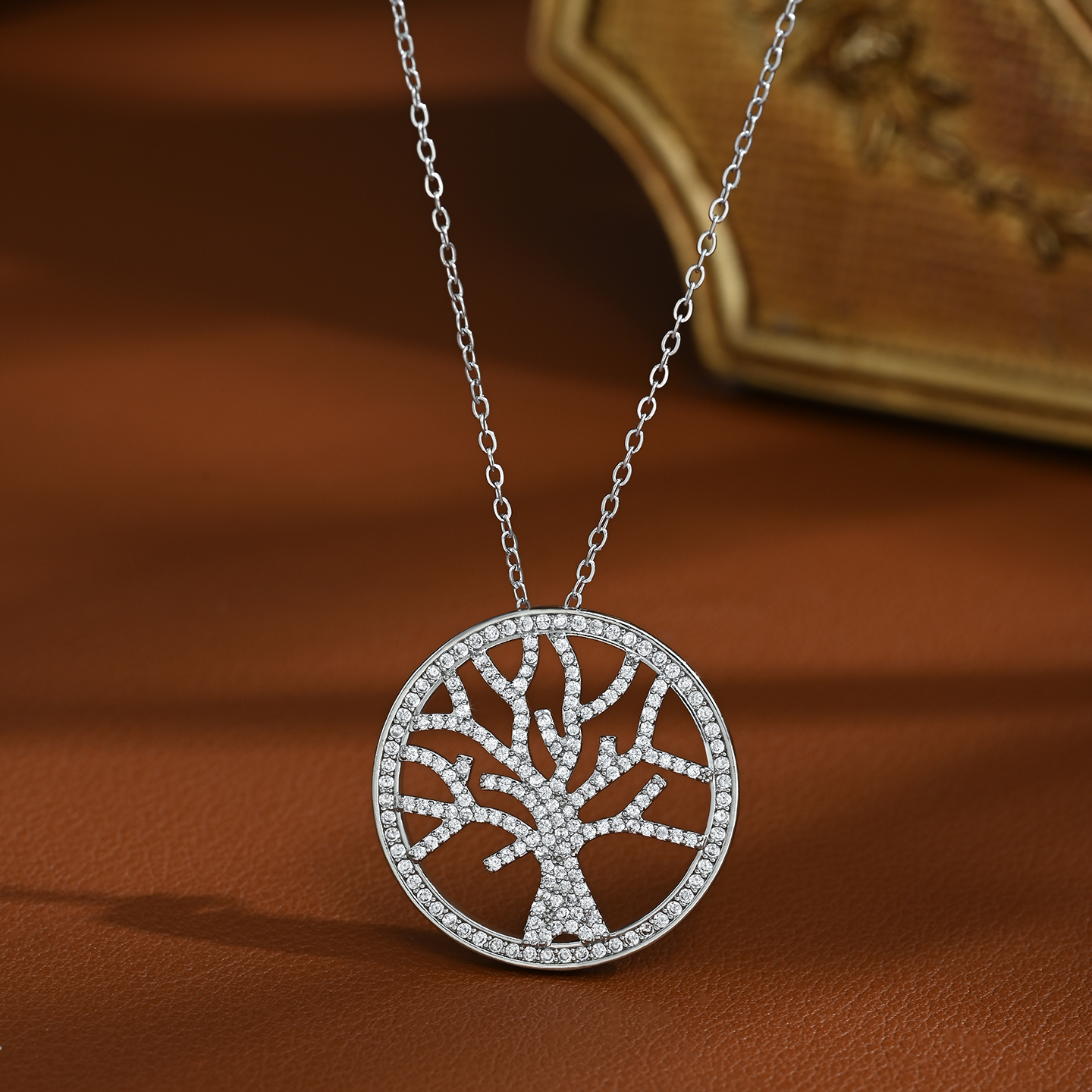 A new forest-themed, ethereal and unique tree-shaped daily versatile necklace Specification image