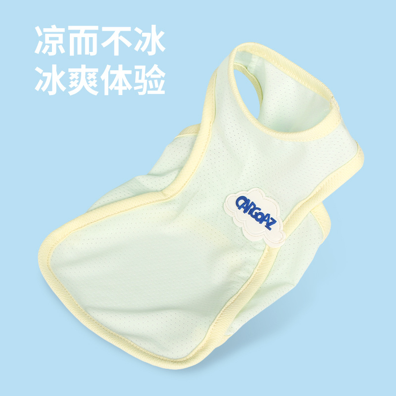 Dog clothes, cool clothes, thin summer teddy, bichon, Pomeranian, Schnauzer pet cat, summer puppy vest details Picture