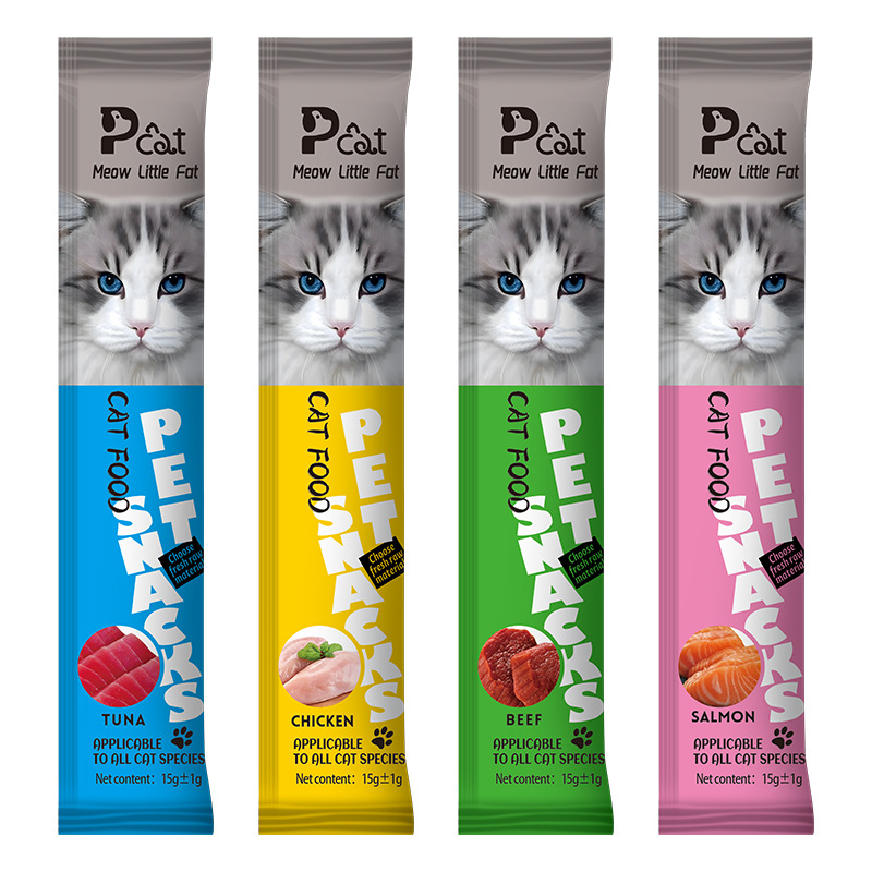 Cat-specific cat snack tubes. Pet cat snacks contain pet health care ingredients Item Picture