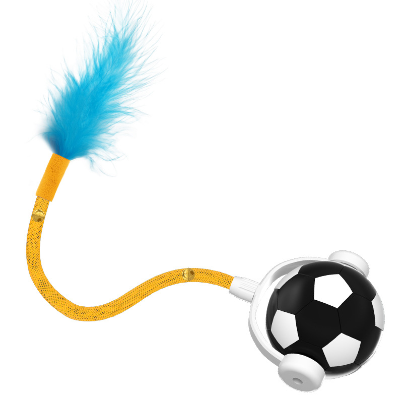 Transfronterizo nuevo producto mordida resistente eléctrico juguete gato bola rodante bola gato juguete desde hi interactivo pet saltar bola gato juguete Item Picture