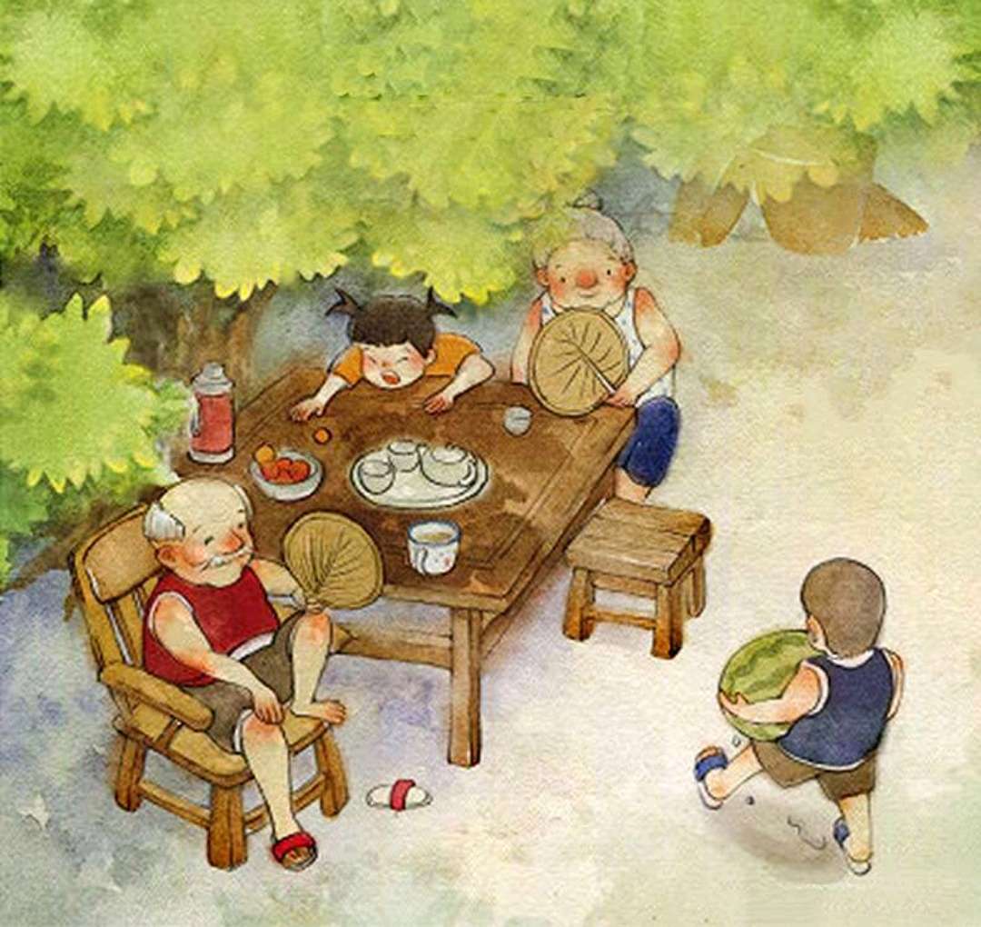 手工编织竹节扇子 夏日纳凉复古文艺便携折扇详情图4