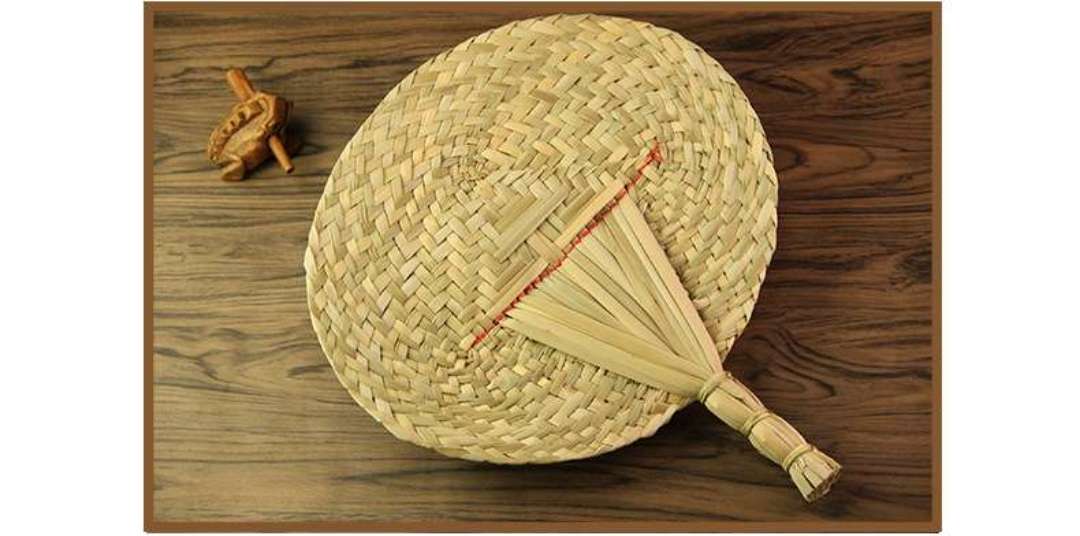 手工编织竹节扇子 夏日纳凉复古文艺便携折扇详情图2