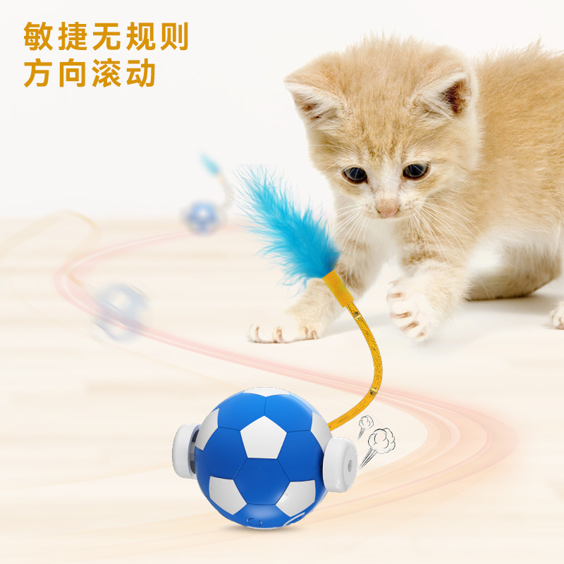Transfronterizo nuevo producto mordida resistente eléctrico juguete gato bola rodante bola gato juguete desde hi interactivo pet saltar bola gato juguete