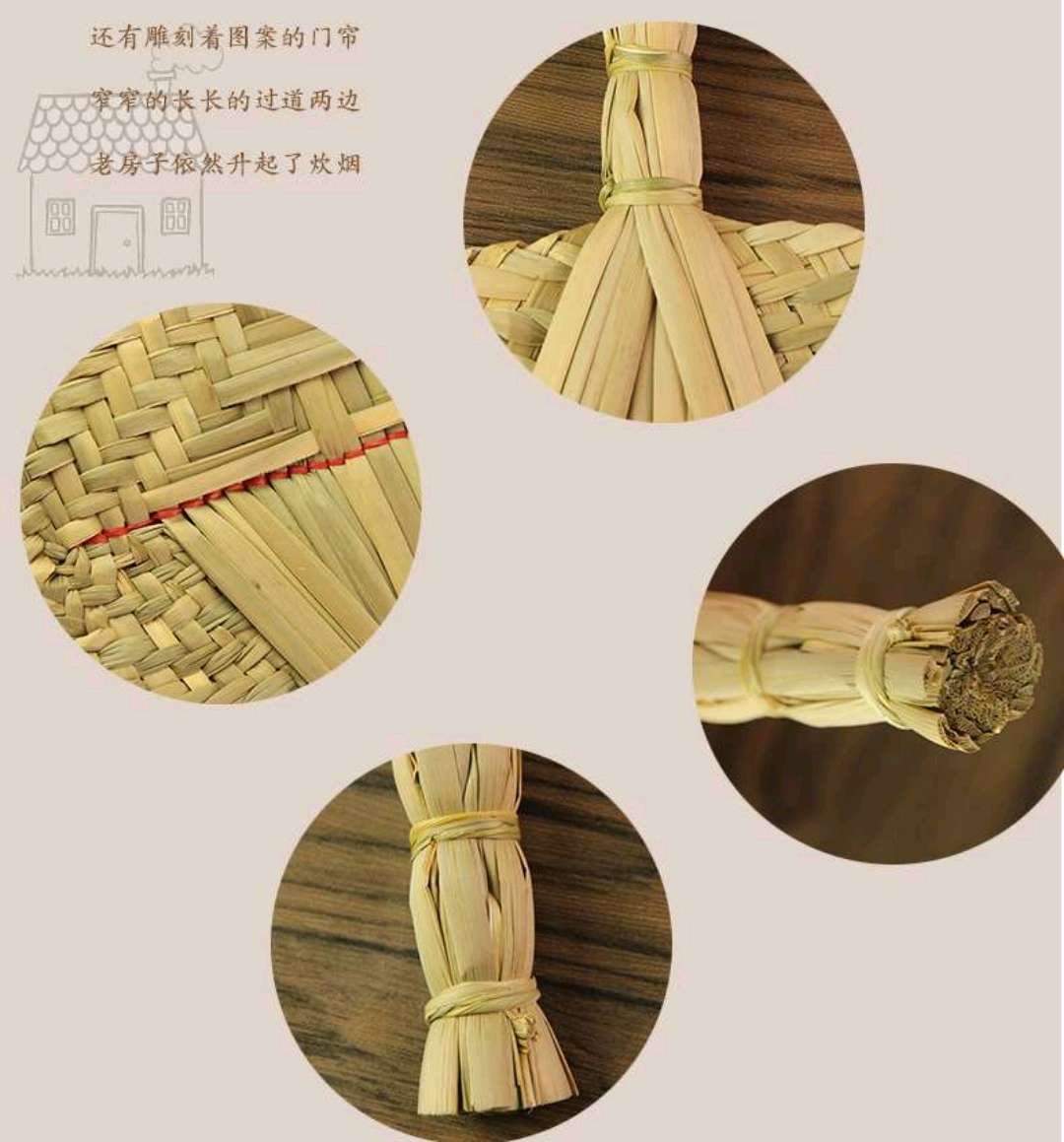 手工编织竹节扇子 夏日纳凉复古文艺便携折扇详情图5