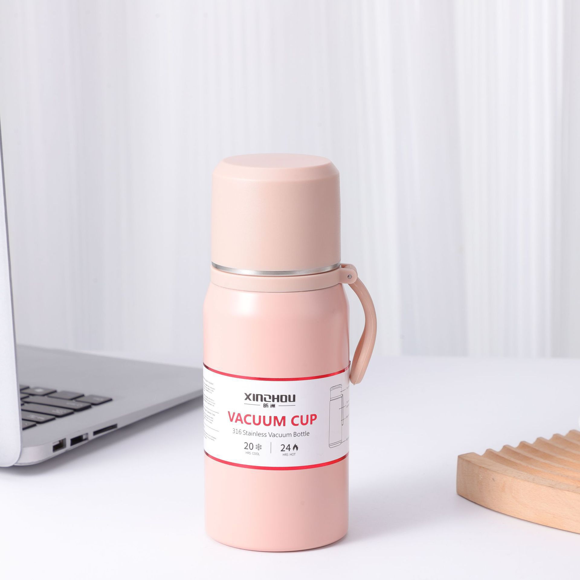 500ml bullet-shaped insulated cup detail image 11