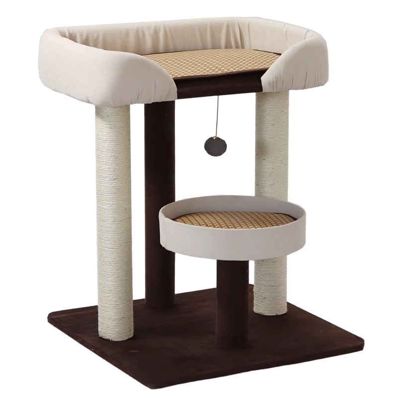 Internet-famous large bed, cat bed, cat tree integrated cat climbing frame, large cat doll, Maine climbing sisal column, cat house grabber Item Picture