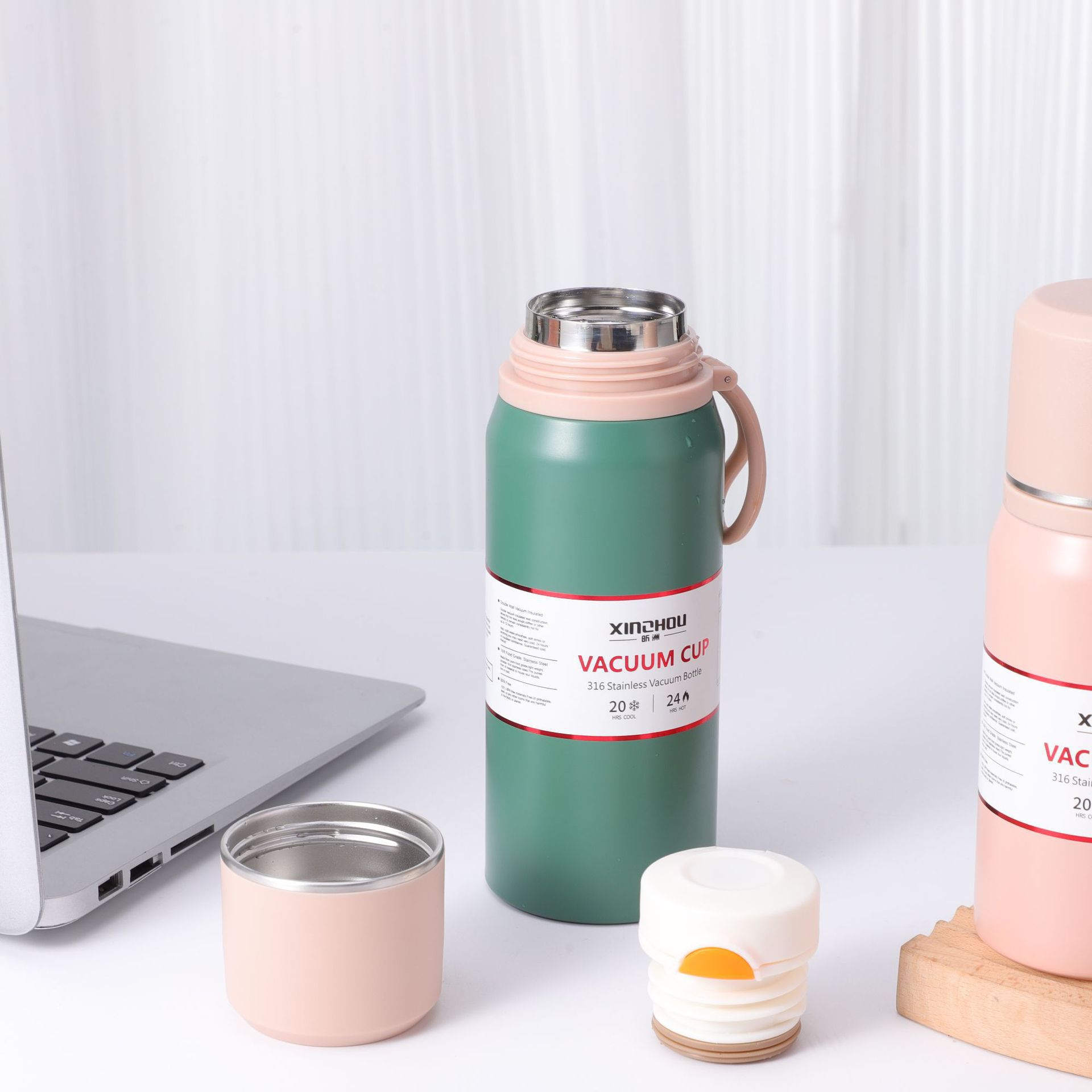 500ml bullet-shaped insulated cup detail image 10