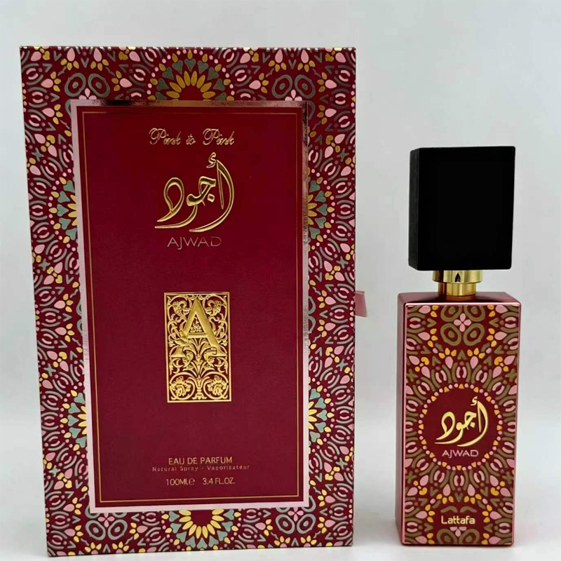 跨境热卖Lattafa Ajwad 红色阿拉伯迪拜香水外贸专供100ml