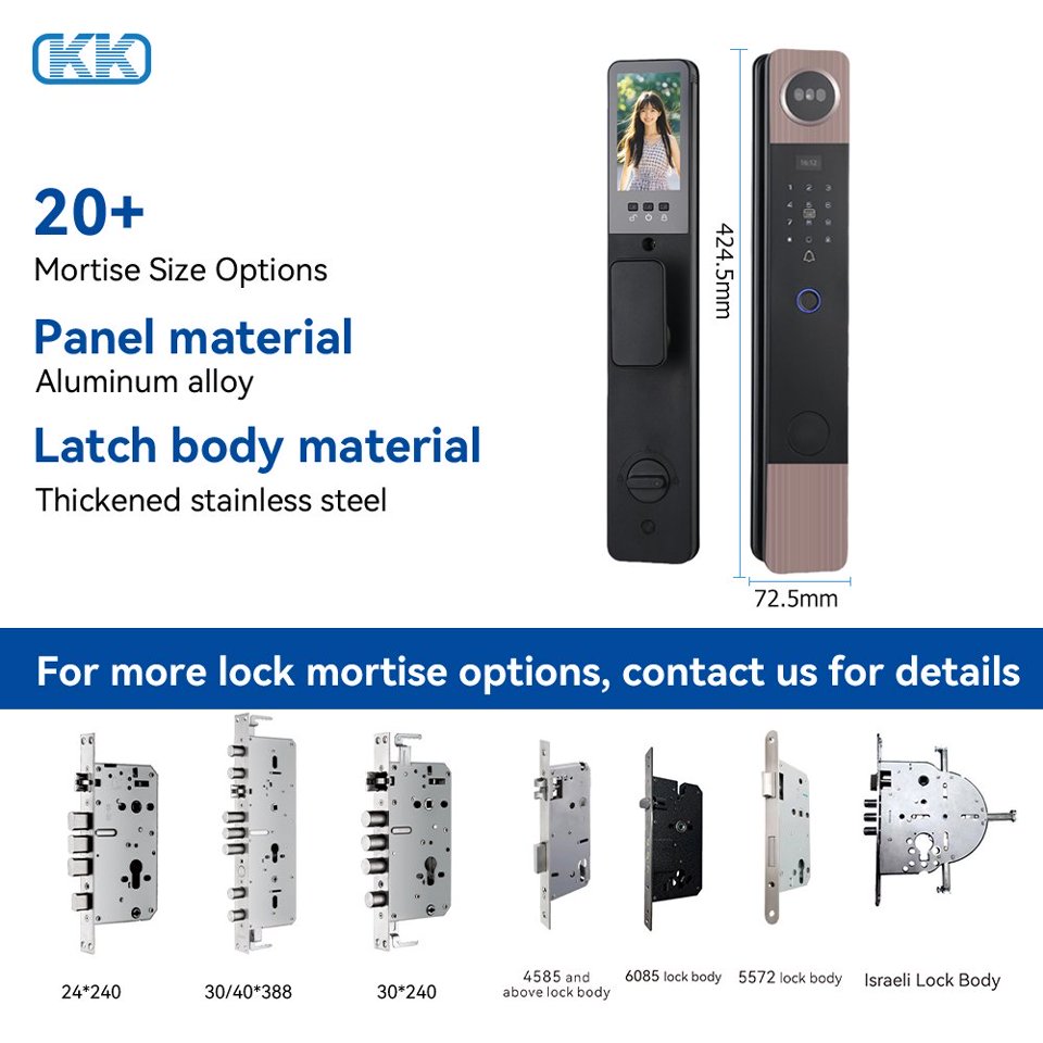 Face recognition smart door lock, card swiping smart door lock, AI smart electronic lock, remote APP connection control K0109 Application Scenario
