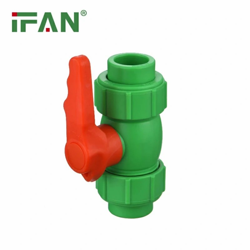 IFAN Green Plastic Double Union Ball Valve Specification image