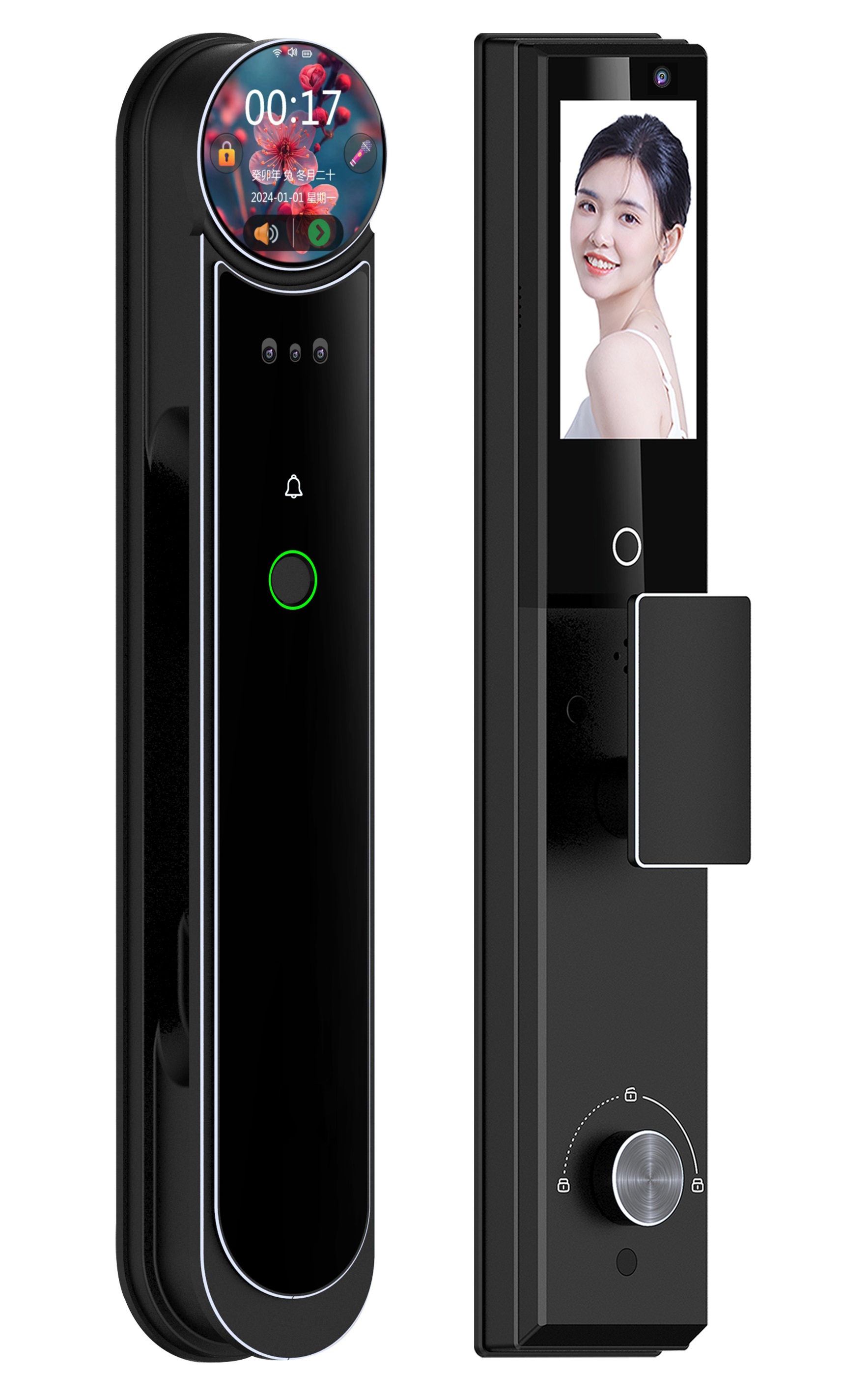 AI智能门锁 人脸智能门锁 刷卡智能门锁 AI智能电子锁 远程APP连接控制 K0129