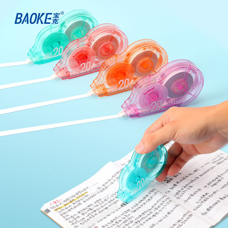 Wholesale of high-capacity correction tapes for school stationery, transparent correction tapes for students, and creative correction tapes with high appearance standards