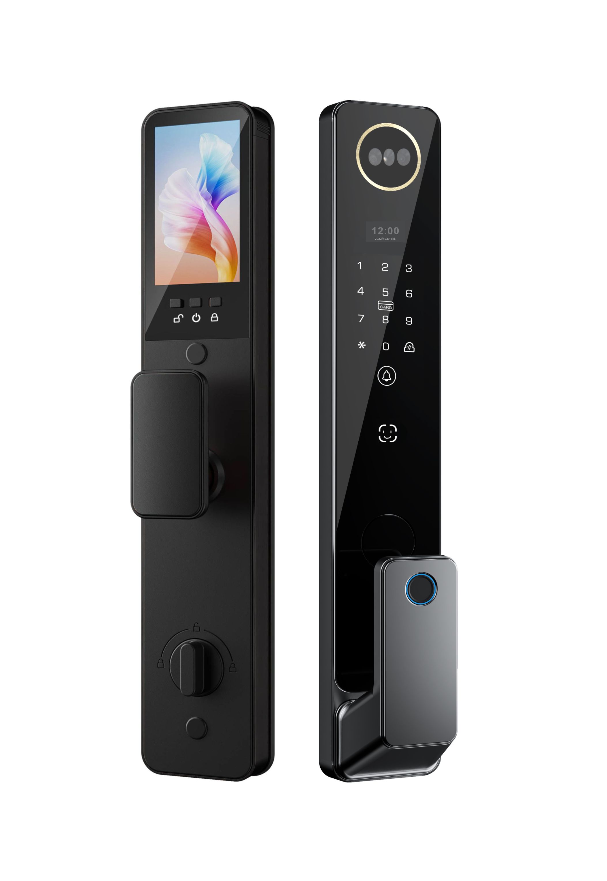 Face recognition smart door lock, card swiping smart door lock, AI smart electronic lock, remote APP connection control K0108