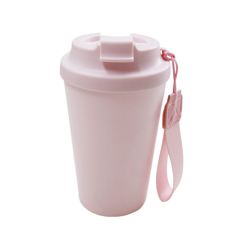 420ml external plastic coffee cup, office portable water cup, mug, 304 stainless steel, multi-purpose Item Picture