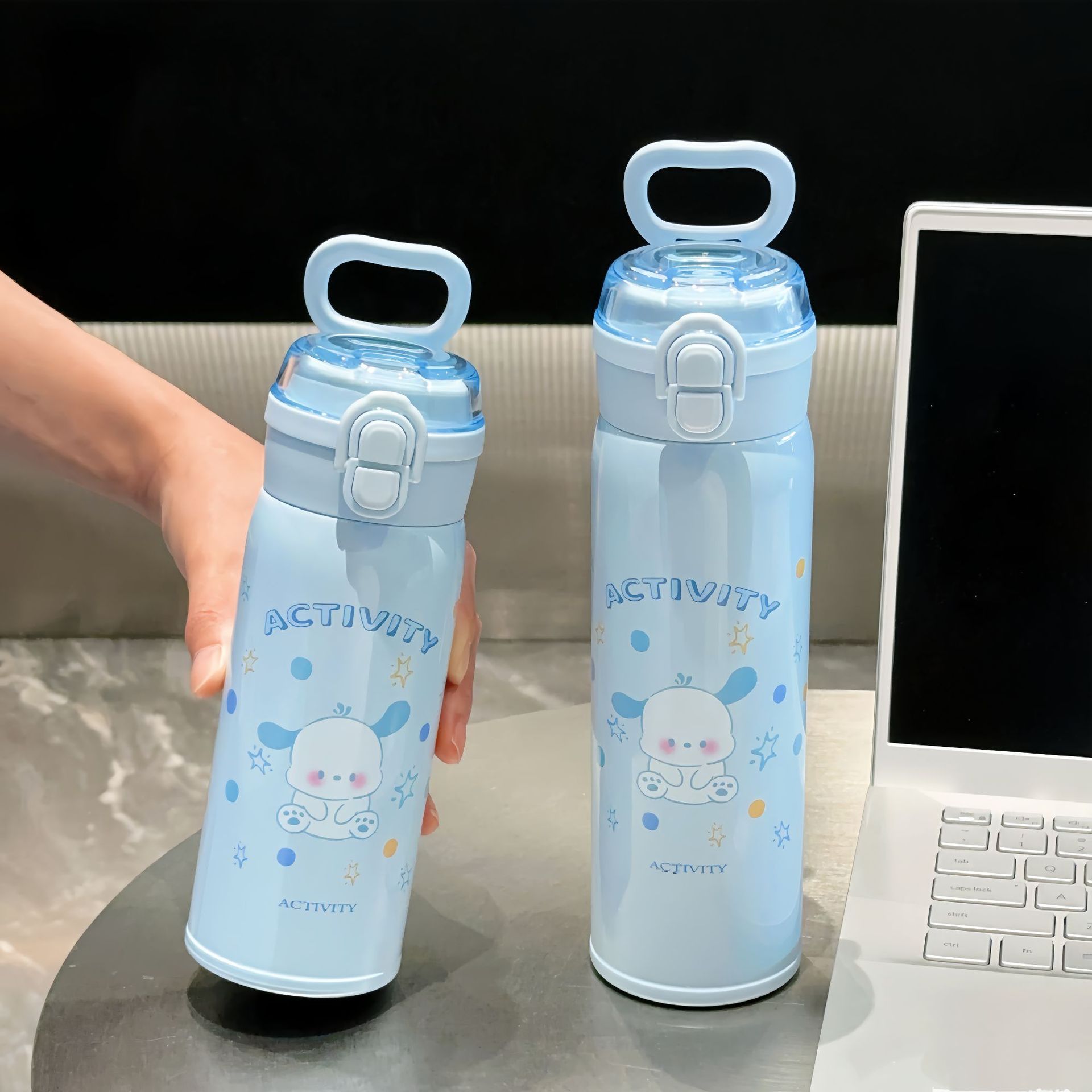 Double-drink transparent Cap Good Friend Series 350ML details Picture