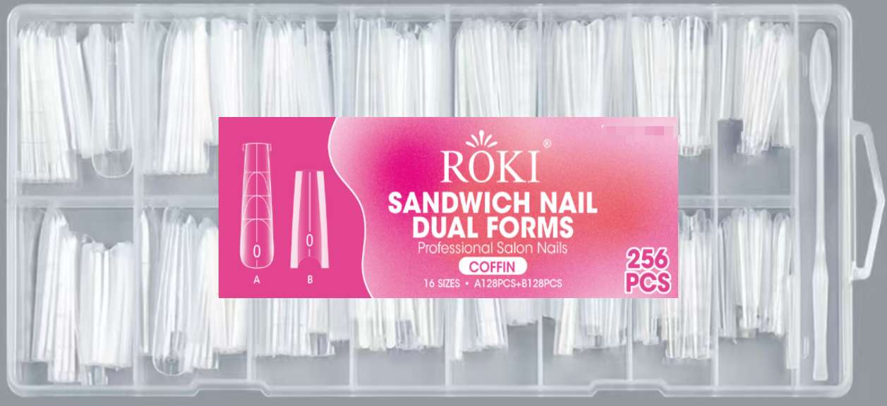 The best-selling sandwich nail mold for nail care offers a quick extension. The sandwich nail mold is paperless and has a crystal light therapy. It requires no grinding or mold construction