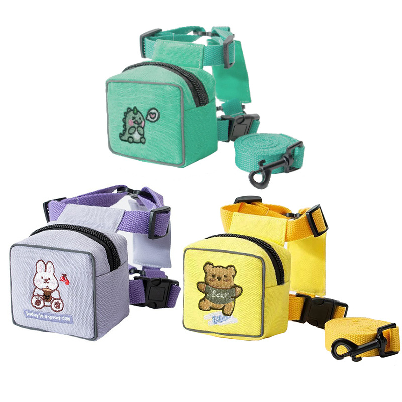 Cuerda de tracción para mascotas cuerda de tracción para gatos ajustable teddy by bear snack para perros mochila para perros correa de pecho suministros para mascotas Item Picture