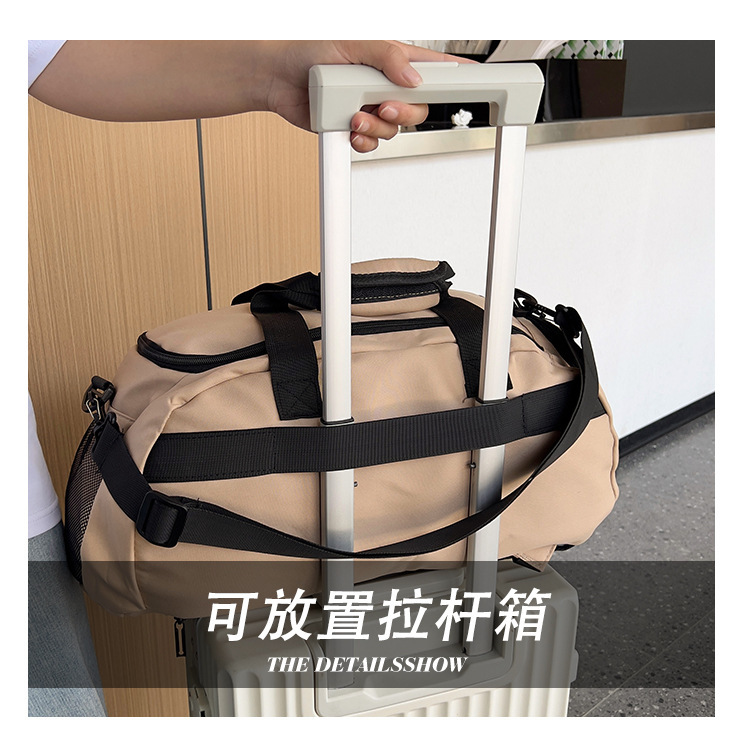 Large-capacity travel bag with dry and wet separation, suitable for clothes and luggage when going out for a trip, swimming, sports and fitness bag for men detail image 10