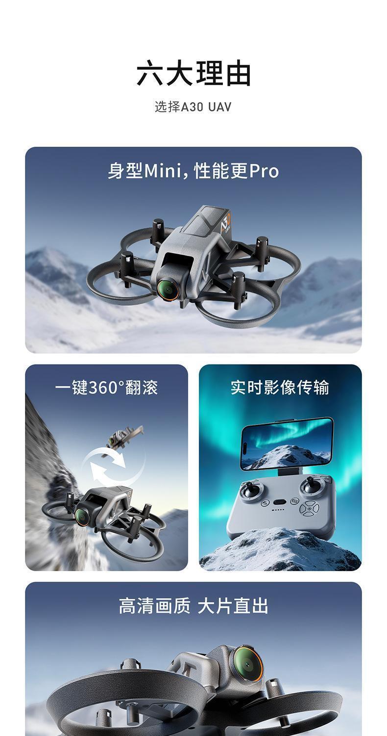 a30 drone, mini aerial photography aircraft, remote control aircraft, primary school toy remote control aircraft, children's practice aircraft, competition drone detail image 5