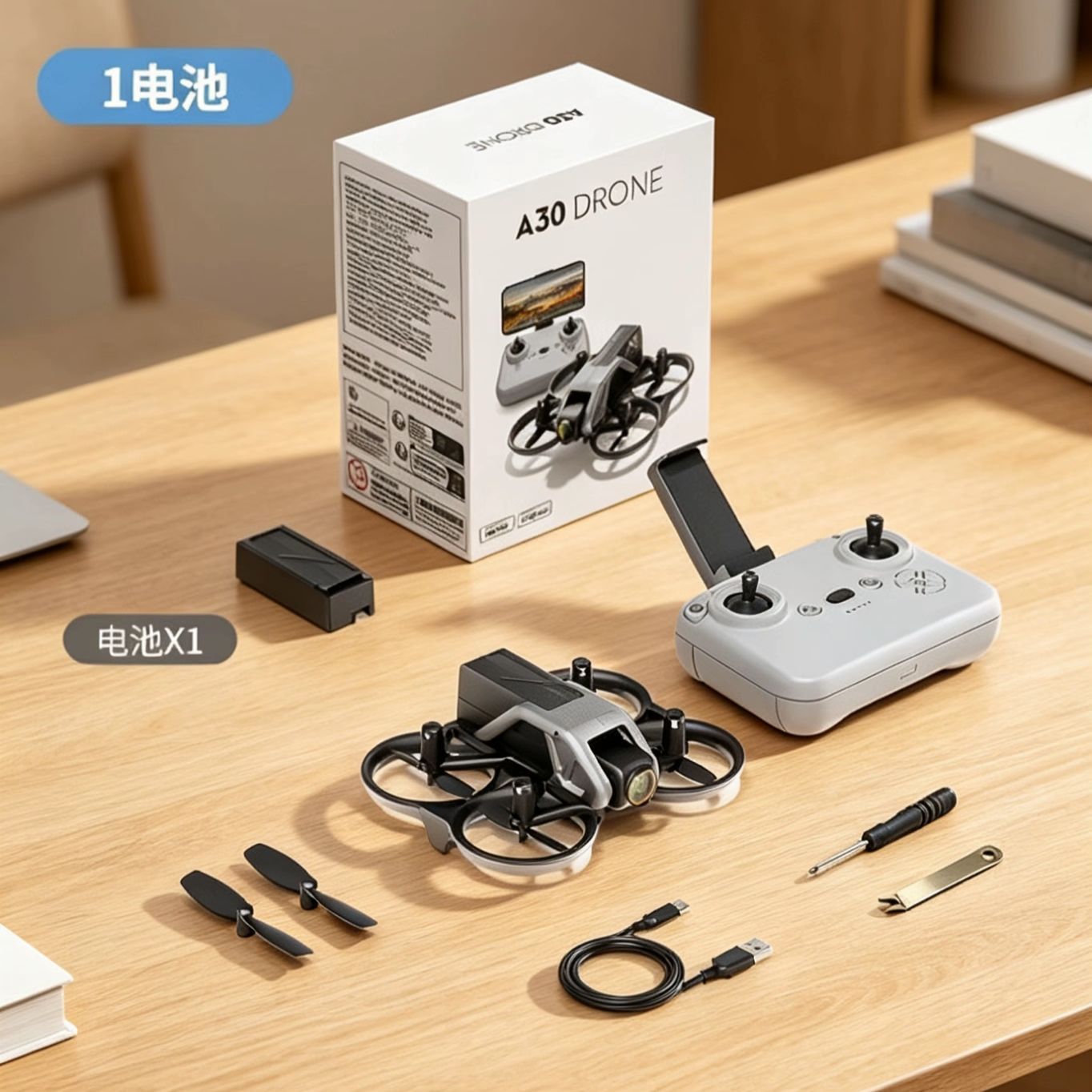 a30 drone, mini aerial photography aircraft, remote control aircraft, primary school toy remote control aircraft, children's practice aircraft, competition drone details Picture