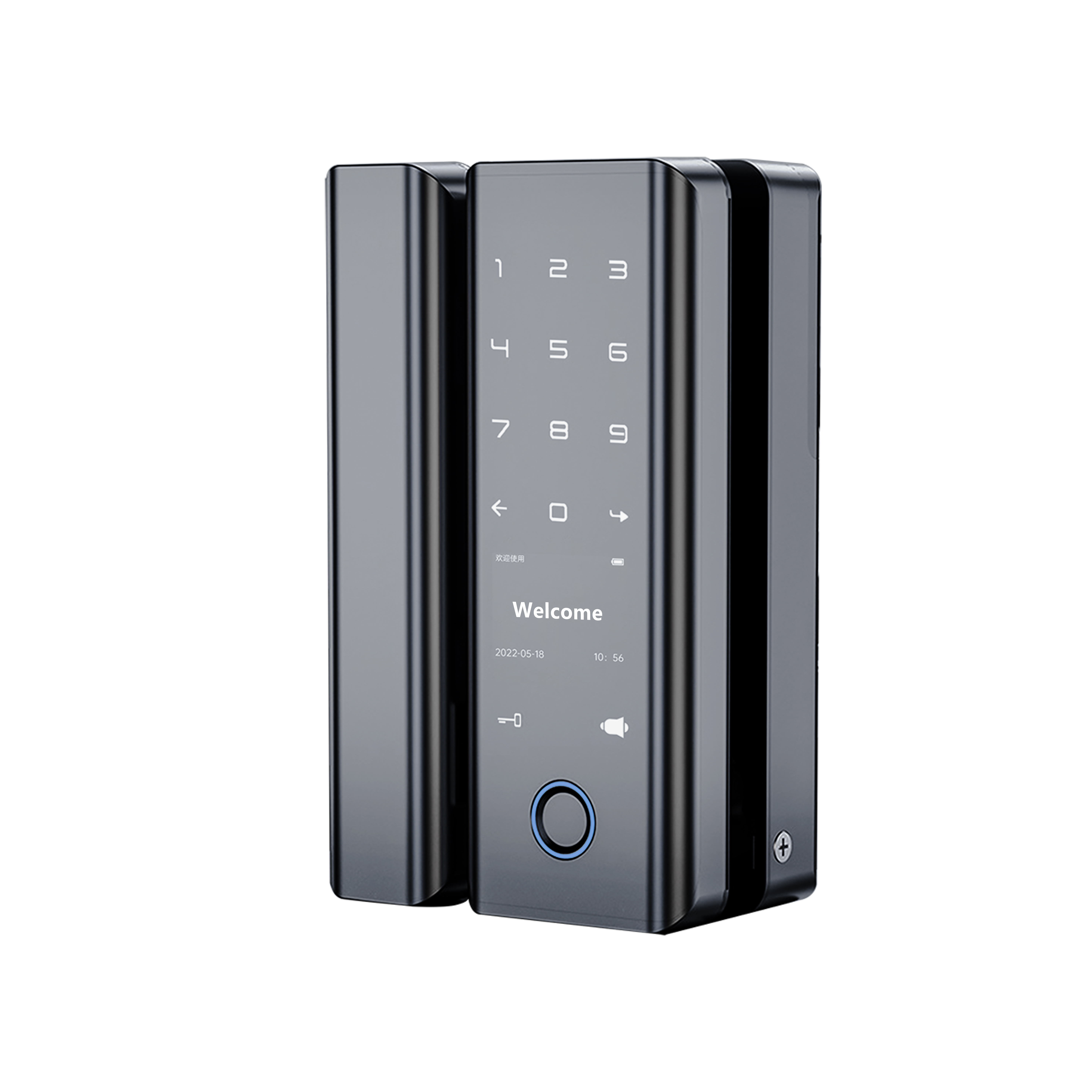 Smart glass lock, WIFI, Bluetooth, intelligent remote control, high security performance, low latency for unlocking, K-1101