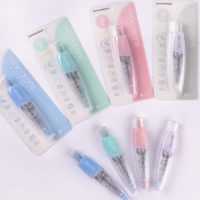 Jin Wannian Replaceable core push-button Correction Tape, creative mini student correction tape, high appearance level correction tape wholesale Jin Wannian Replaceable core push-button Correction Tape, creative mini student correction tape, high appearance level correction tape wholesale