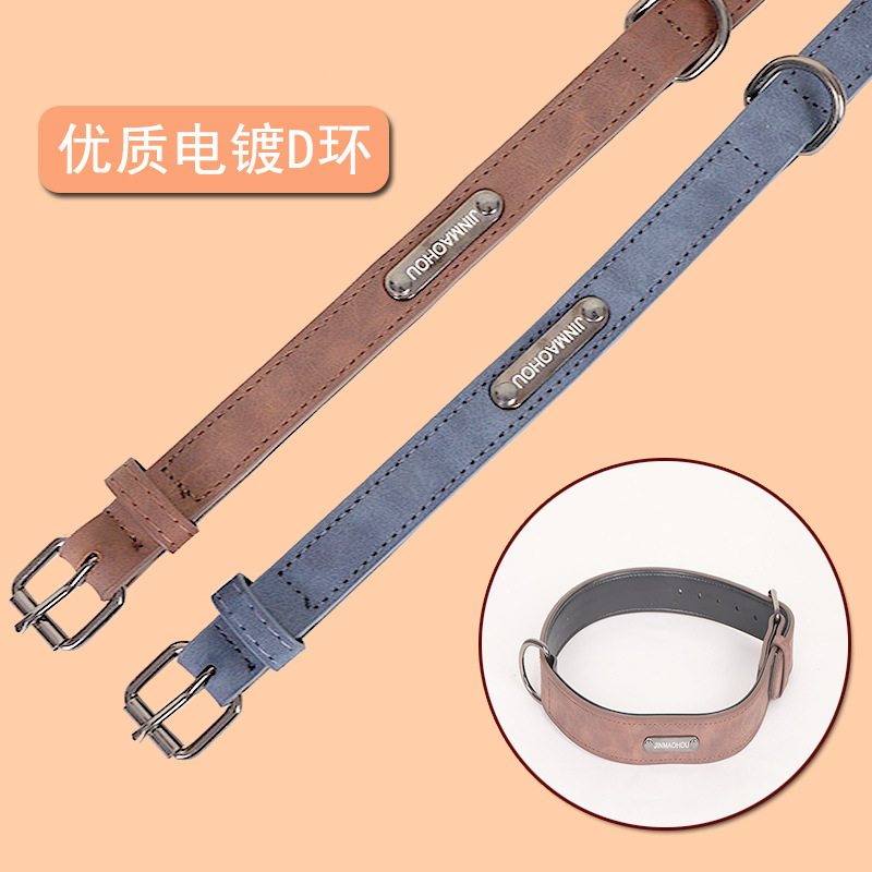 U collar de cuero para perros pequeños y medianos collar para mascotas collar para gatos para perros grandes y medianos collar para mascotas details Picture