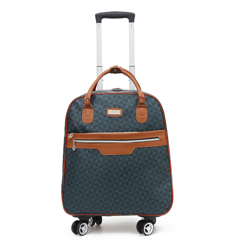 Large-capacity luggage bag, foldable waterproof hand-held travel bag, universal business trip storage, boarding bag, swivel wheel handle bag, 24L details Picture