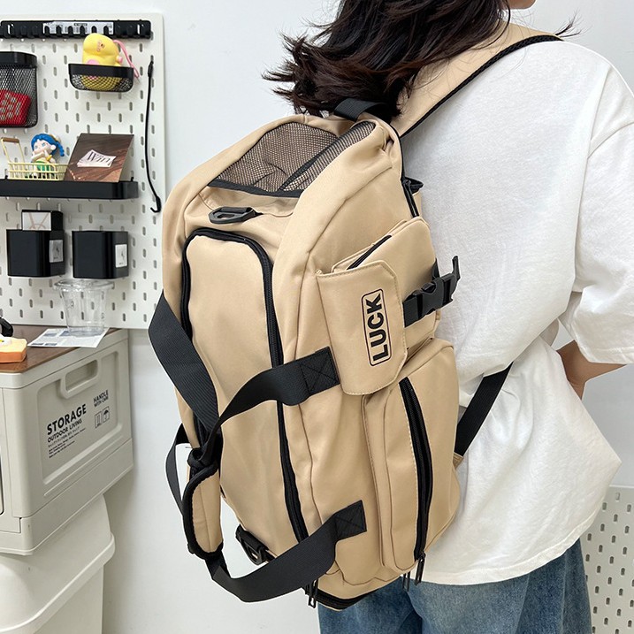 Large-capacity travel bag with dry and wet separation, suitable for clothes and luggage when going out for a trip, swimming, sports and fitness bag for men details Picture