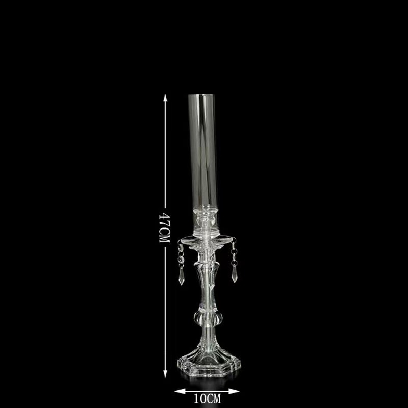 European-style candlestick three-piece set, acrylic pendant, wedding table, banquet decoration, exquisite atmosphere and decorative items Item Picture
