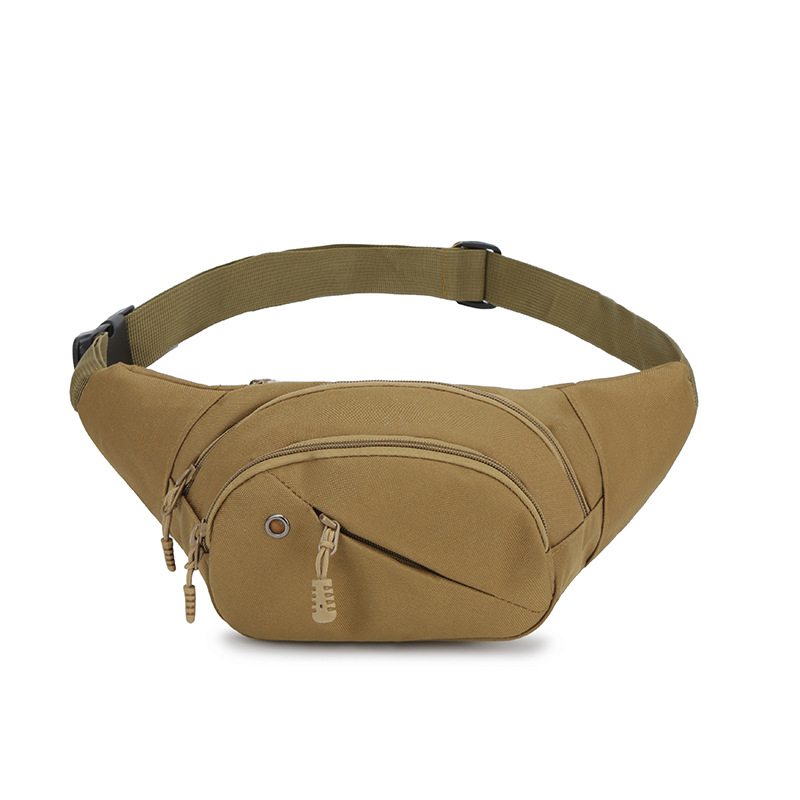 Waterproof waist bag, men's outdoor sports single-shoulder bag and chest bag