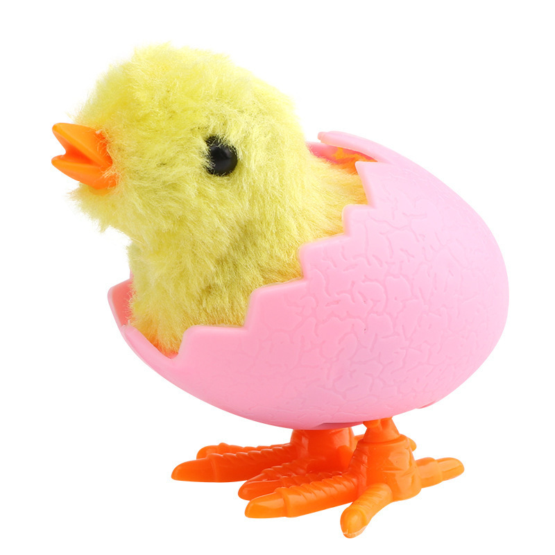 New and unique plush wind-up chicks from the toy street stall for Christmas, nostalgic children's toys Item Picture