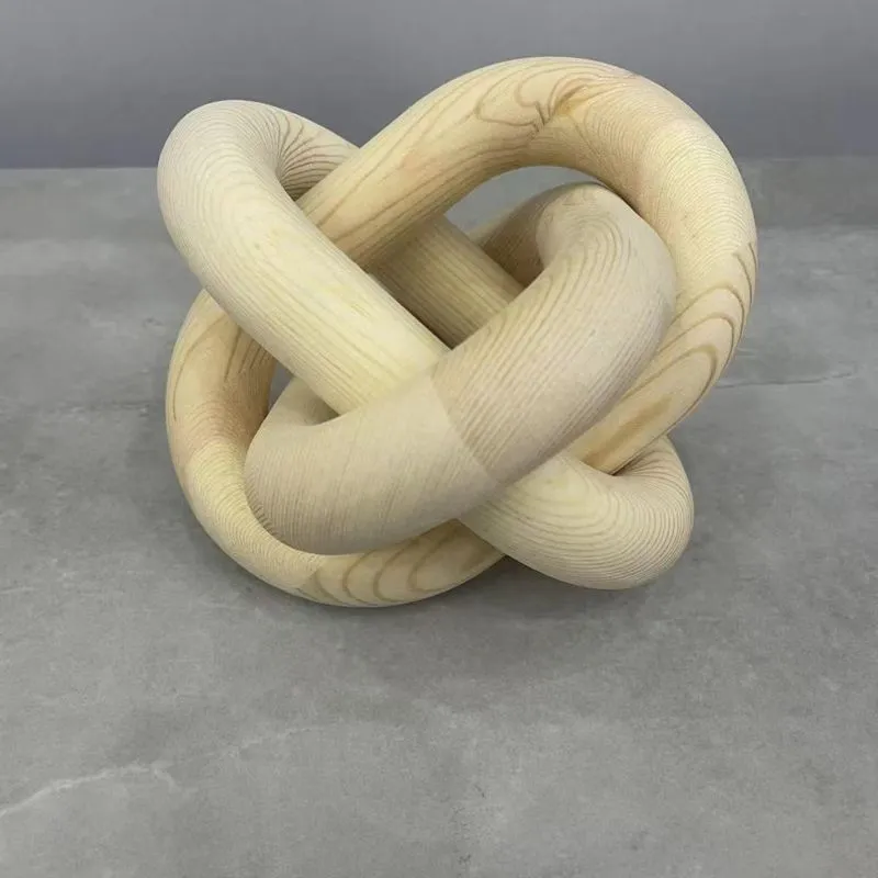 Solid-color solid wood chain creative wall decoration, fashionable and simple background decoration hanging piece, trendy and versatile decoration piece for homestay detail image 5
