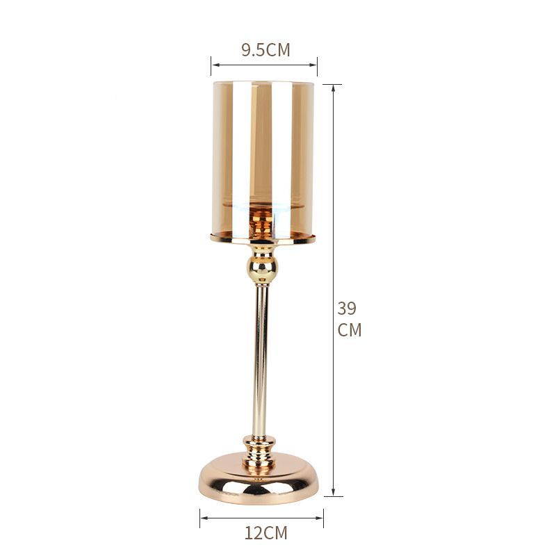 French high-end wedding style, light luxury, retro glass, silver candlestick, romantic dinner decoration, birthday and anniversary gift detail image 18
